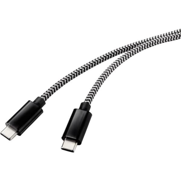 Renkforce USB-kabel USB 2.0 USB-C® hane 0,50 m svart RF-4598416