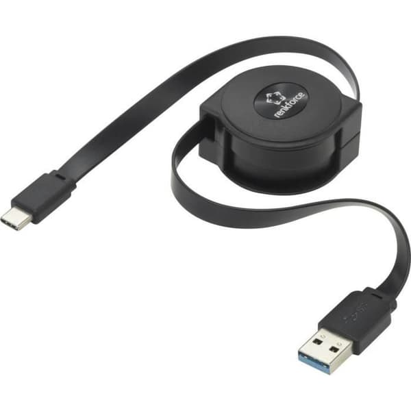 Renkforce USB-kabel USB 3.2 Gen1 (USB 3.0) USB-C hane, USB-A hane 80,00 cm svart RF-4352328
