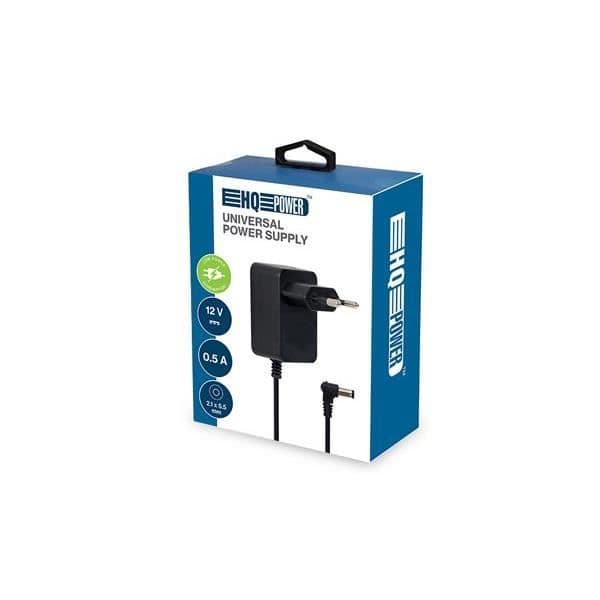 UNIVERSELL STRÖMFÖRSÖRJNING - 12V 0,5A 500mA 6 W - KONTAKT (2,1 x 5,5 mm)