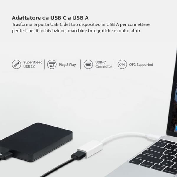 USB 3.0 typ-C till USB typ-A-adapter - TP-LINK - Kompatibel med Windows, Mac OS, Chrome OS, Linux OS och Android 6.0 - UC400