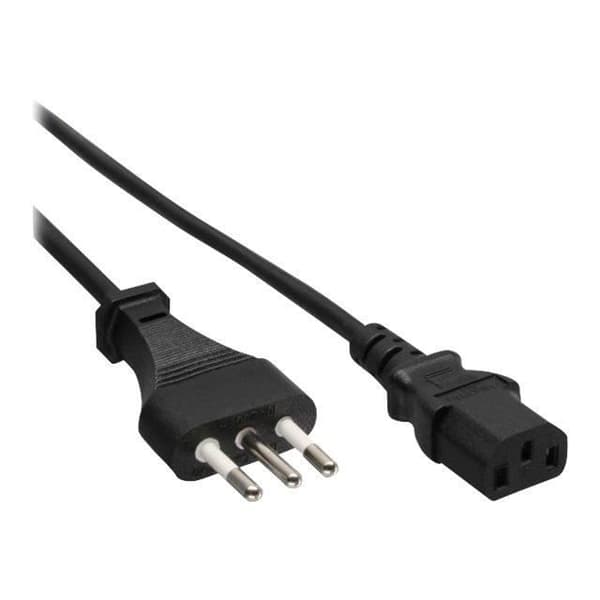 InLine Strömkabel IEC 23-16-VII (P) för IEC 60320 C13 AC 250 V 10 A 50 cm svart