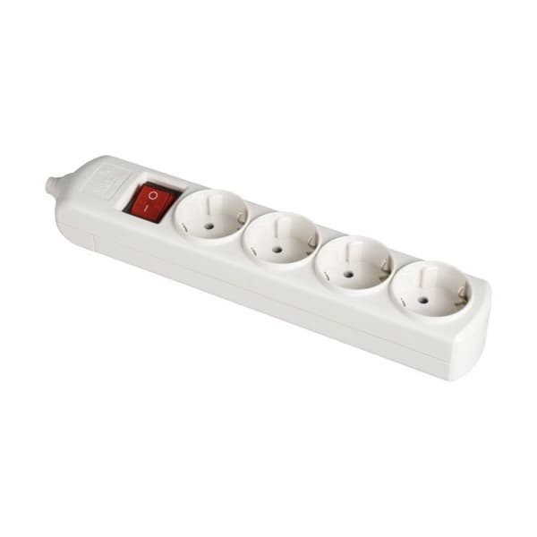 4-stiks bundkort med tænd/sluk-knap Solera 8004il 3500 W 16 A