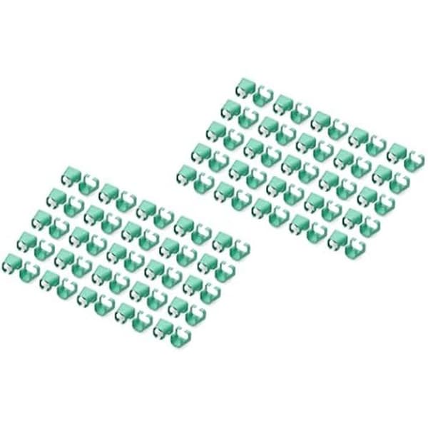 DIGITUS färgade klämmor för RJ45 Patch-kablar - Färgorganisation av nätverkskablar - 100 stycken - för Cat 5e LAN-kablar,