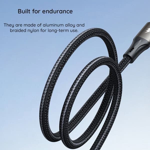 USB till Type-C-kabel, snabbladdning, 100W, 480Mbps, 1,2m - JoyRoom - Svart