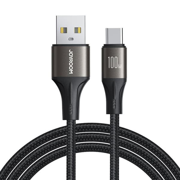 USB till Type-C-kabel, snabbladdning, 100W, 480Mbps, 1,2m - JoyRoom - Svart