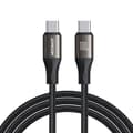 Miniatyrbild 1 av 6: USB-C till Type-C-kabel, 100W snabbladdning, 1,2m - JoyRoom - Svart