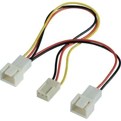Akasa 3-stifts splitterkabel - kabel och adapter