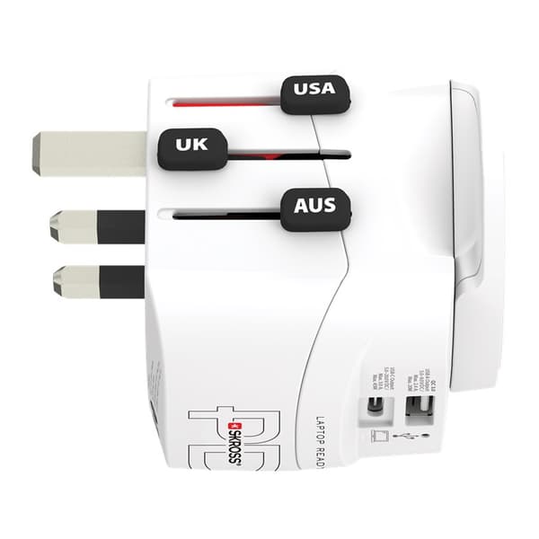 Rejseadapter PRO Light USB AC45PD