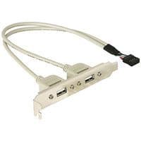 USB-panel - DeLOCK - 4-stifts USB, typ A (F)