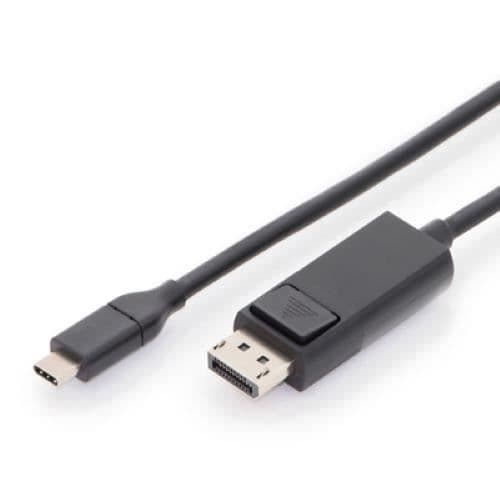 KABEL USB Typ C HAN TILL VISNING MAN 2M (Gen2) -4K vid 60 Hz. 32,4 Gb/s