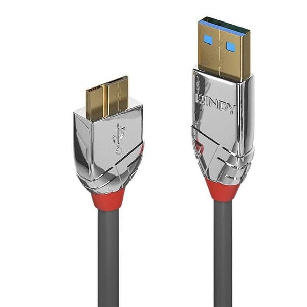 USB 3.0 typ A till Micro-B-kabel - Cromo Line - 2m - Hög prestanda och estetisk - Överför upp till 5Gbit/s