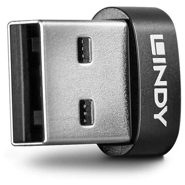 USB 2.0-adapter - LINDY - Typ A hane till Typ C hona - 480 Mbit/s - Nickelled, guldpläterade kontakter
