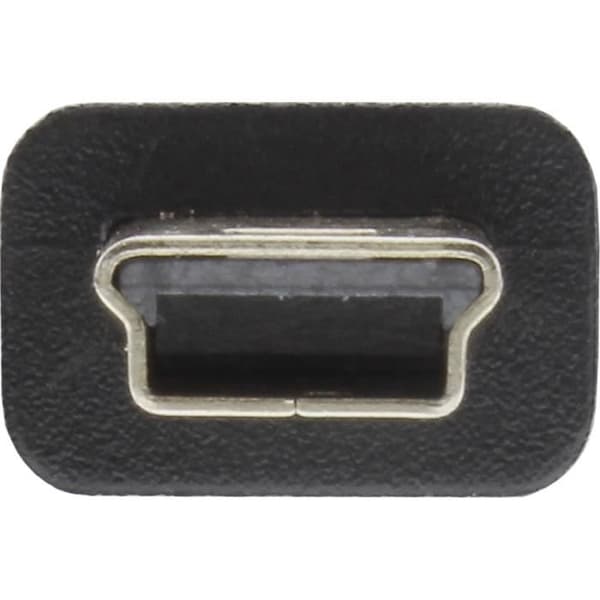 InLine 33107J, 0,3 m, USB A, Mini-USB B, 2.0, svart