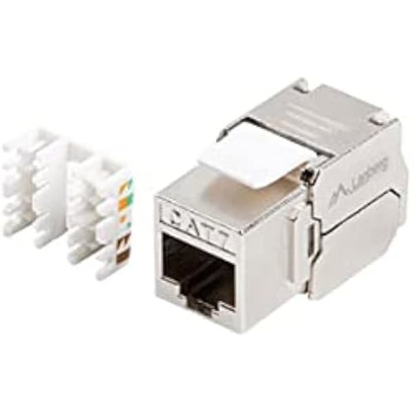 MÓDULO SIN HERRAMIENTAS KEYSTONE LANBERG RJ45 180 GRADOS. FTP KAT.7