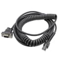 Miniatyrbillede 1 af 2: Stregkodescannerkabel Spiral - RJ45 til RS232 til Honeywell / Zebra / Symbol 5m