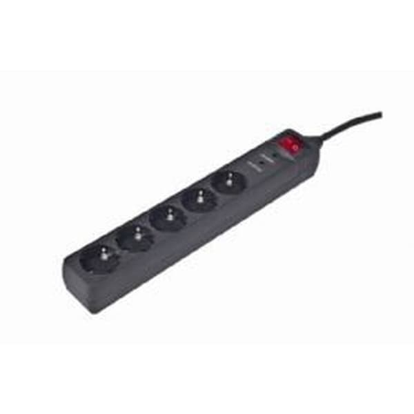 Stikdåse - 5 udtag med kontakt Energenie SPG5-C-15 (4,5 m)