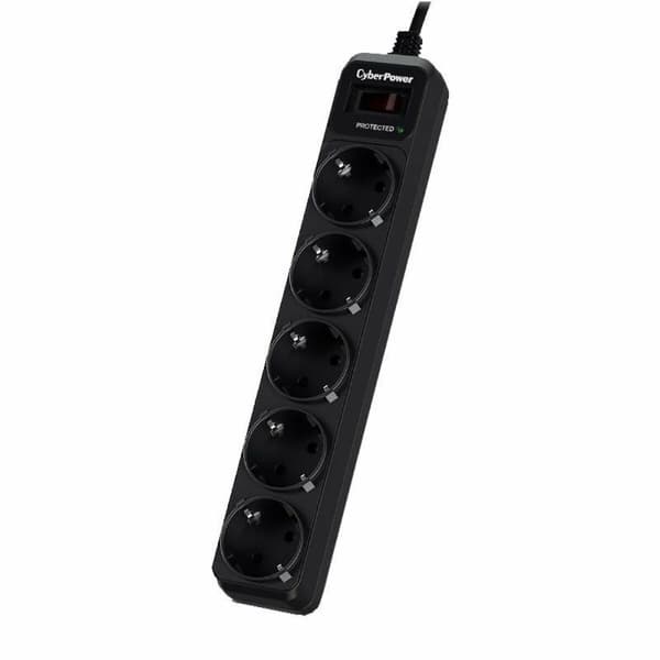 Stikdåse - 5 udtag med kontakt Cyberpower B0520SC0-DE (1,8 m)