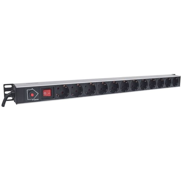 Schuko 27" 12-suuntainen haaroitusadapteri Intellinet 714044 (1,8 m)