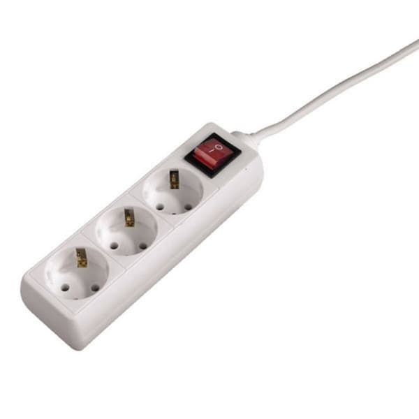 Schuko 3-suuntainen haaroitusadapteri Hama 69030382 Valkoinen