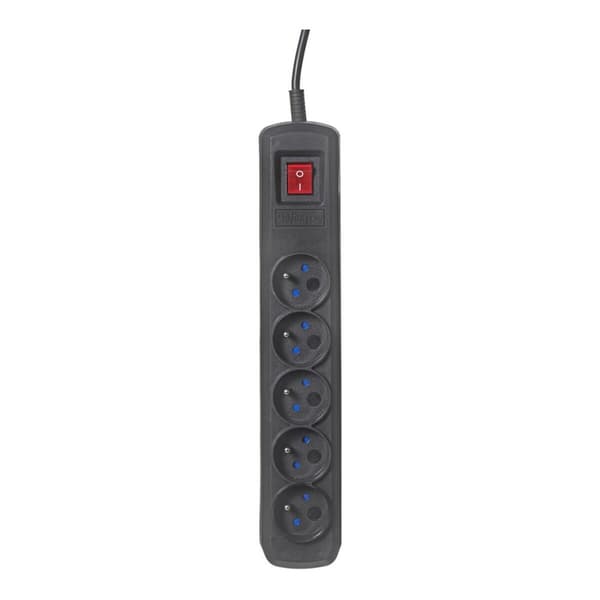 Stikdåse - 5 udtag med kontakt Activejet ACP-5GN (1,5 m)