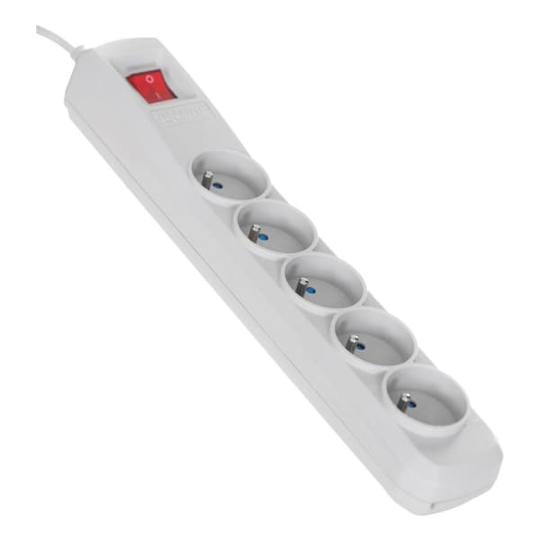 Stikdåse - 5 udtag med kontakt Activejet ACP-5GN (1,5 m)