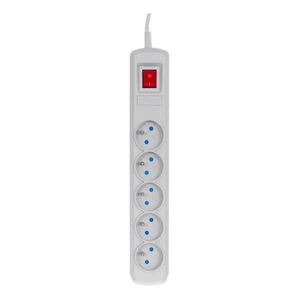Stikdåse - 5 udtag med kontakt Activejet ACP-5GN (1,5 m)