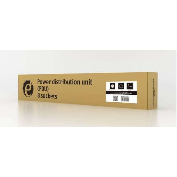 Schuko 19 "8 Way multistikdåse med tænd/slukkontakt GEMBIRD EG-PDU-014-FC14 (3 m)