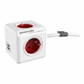 Pikkukuva 4 / 4: Kuutio monitoimiliittimillä Allocacoc Powercube Extended 1402 USB 250 V 16 A 1,5 m