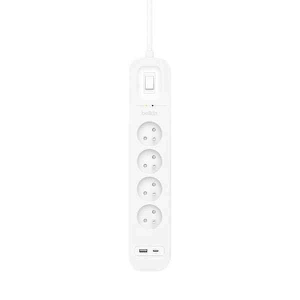 4-pistokkeinen jakorasia virtakytkimellä Belkin SRB001CA2M (2 m)