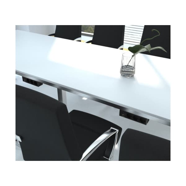 DELTACO strømpanel, 3 udtag, 1x21W A+C USB-lader, GST18-tilslutning