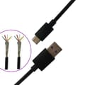 Miniatyrbilde 3 av 5: INF Type-C dobbeltskjermet datakabel 0,8 m (2-pack) 0