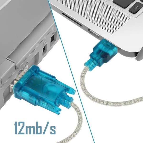 USB 2.0-adapter - LinQ - DB25 och DB9 - Ljusblå - Anslutning till industriprodukter
