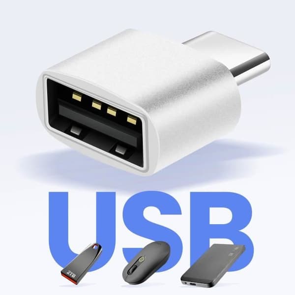 USB C-adapter - MacBook - Hane till Hona - 480 Mbps - Silver - USB 2.0