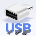 Miniatyrbild 3 av 4: USB C-adapter - MacBook - Hane till Hona - 480 Mbps - Silver - USB 2.0
