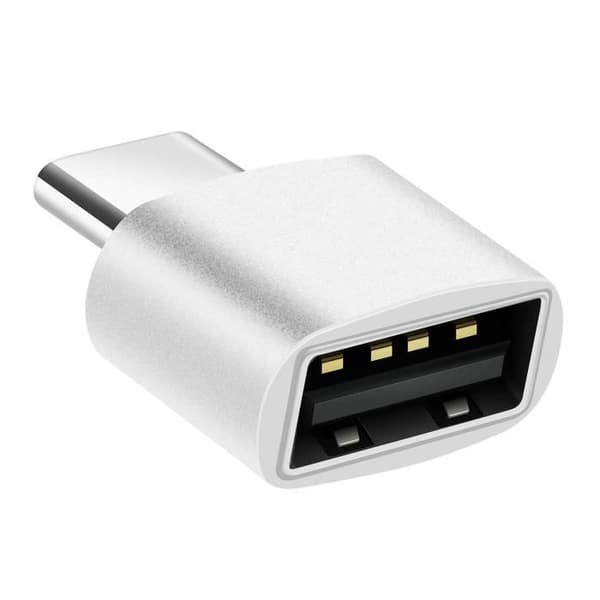 USB C-adapter - MacBook - Hane till Hona - 480 Mbps - Silver - USB 2.0
