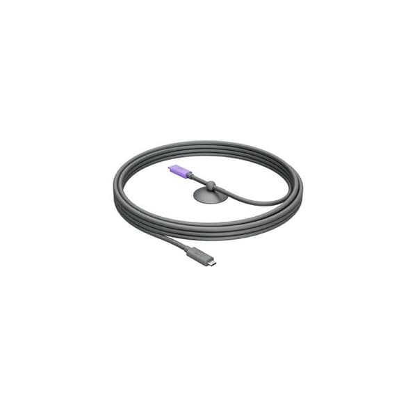 USB-kabel - Logitech - 24 pins USB-C - USB 3.1 Gen 2 - 5 m - Svart