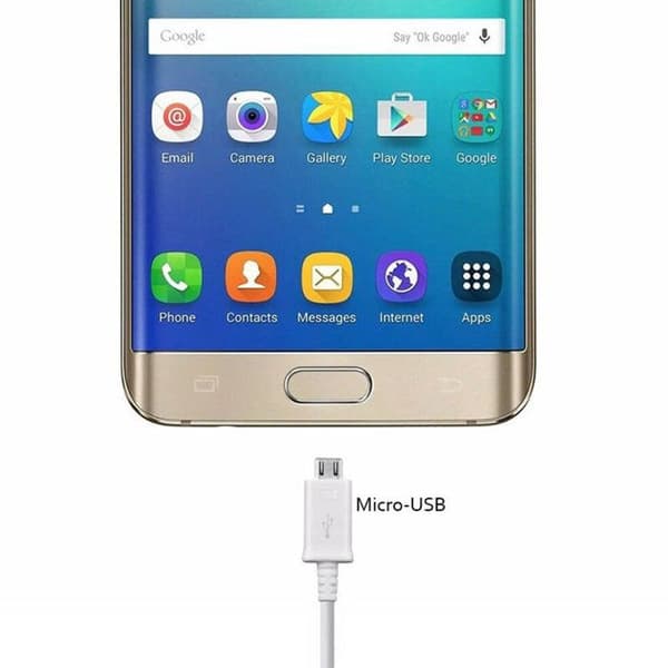 USB till Micro-USB kabel, 1m - Samsung - Vit
