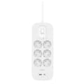 Pikkukuva 1 / 5: Jatkorasia - 6 pistoketta kytkimellä Belkin Connect SRB002VF2M Valkoinen