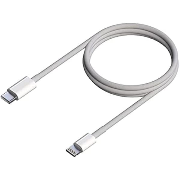 AISENS Lightning till USB-C-kabel USB 2.0, Lightning/M-USB-C/M - 0,5 m - Vit