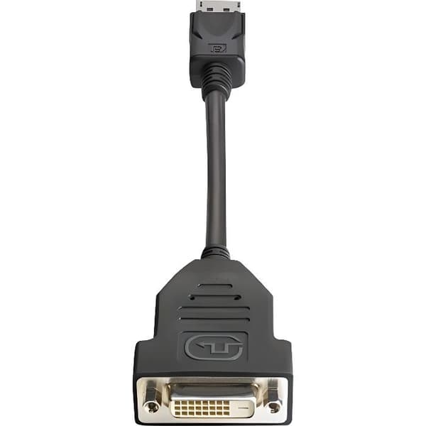 DVI-kabel - DisplayPort (H) till DVI-D (K) - 19 cm - HP