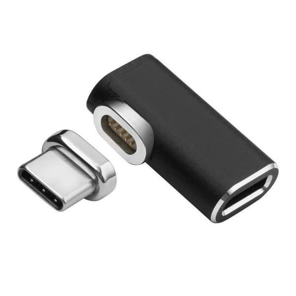 MAGNETISK USB-C-ADAPTER 90° USB-C TILL USB-C MAN-KVINNA RÄTVINKLIG ADA
