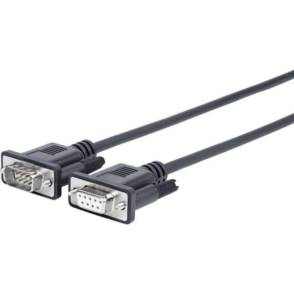 PRO RS232 KABEL M - F 15 M D-SUB 9 M - D-SUB 9 F. HÖG FLEXIBEL JACKA
