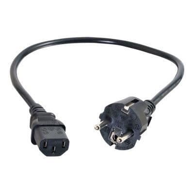 Universal strömkabel - Cables to Go - 88547 - 10 m - Svart - Gjuten