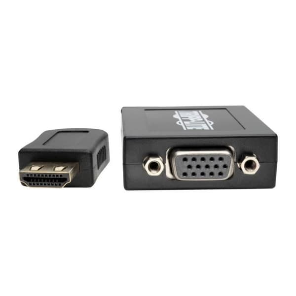 HDMI till VGA-adapter - Tripp Lite - 1920x - Med ljud - För Ultrabook och stationär dator - Svart