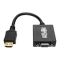 Miniatyrbild 1 av 4: HDMI till VGA-adapter - Tripp Lite - 1920x - Med ljud - För Ultrabook och stationär dator - Svart