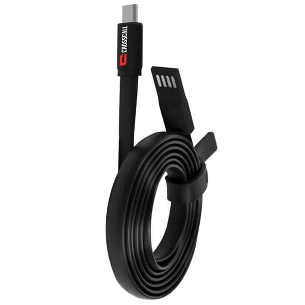CROSSCALL USB-kabel - Micro-USB typ B (M) 2,01,2 m platt - 0,09 kg - Svart och röd