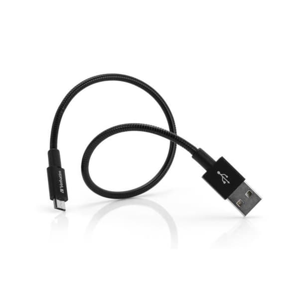 Verbatim 48866 USB-kabel - 0,3 m - USB A till Micro-USB A - Svart