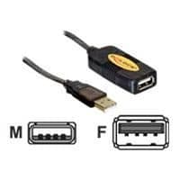 USB förlängningskabel - DELOCK 83453 - 30m - USB2.0 - Svart