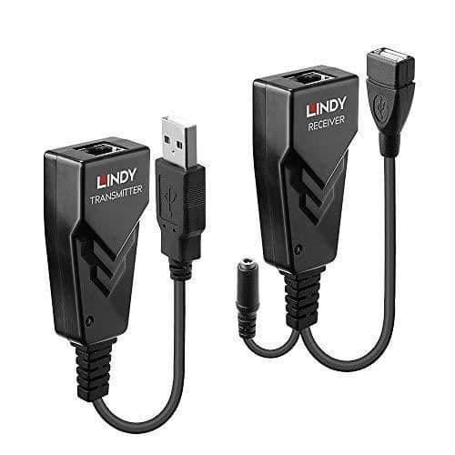 LINDY 42674 NETWORK EXTENDER SÄNDARE OCH MOTTAGARE SVART NÄTVERK Svart