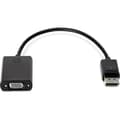 Miniatyrbild 3 av 3: HP DisplayPort/VGA-videokabel - för videoenhet, bärbar dator - First End: 1 x DisplayPort hanljud/video